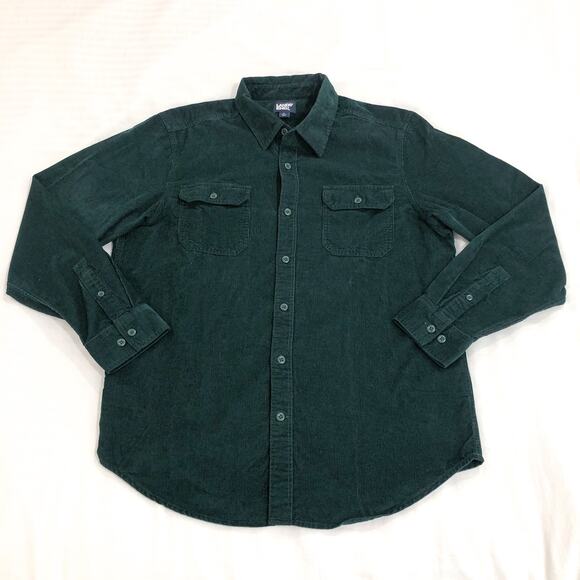 Land's End Mens Long Sleeve Corduroy Shirt - Picture 8 of 10